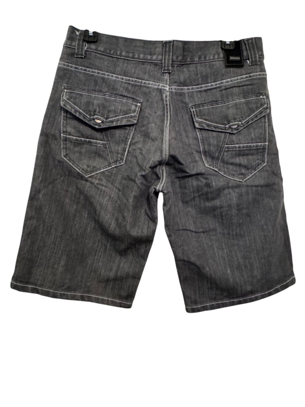 vintage Y2K Southpole Mens Loose Fit Denim Shorts Gray Size 38